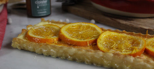 Sweet Orange Ricotta Tart  —  From our friends at Hamptons Lane